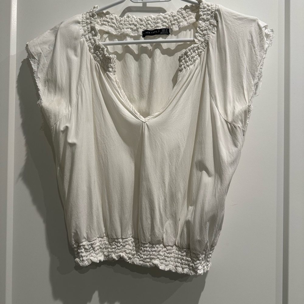 Black Tape white top. XS. Like new